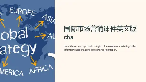 国际市场营销课件英文版cha