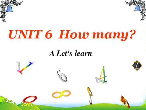 pep人教三年级英语下册 Unit 6 A Let's learn 优质课件 