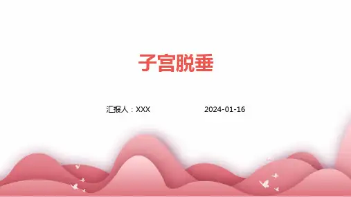 子宫脱垂培训演示ppt课件