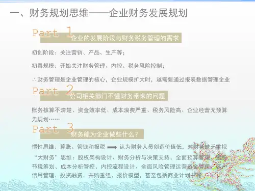企业高管的财务培训课件
