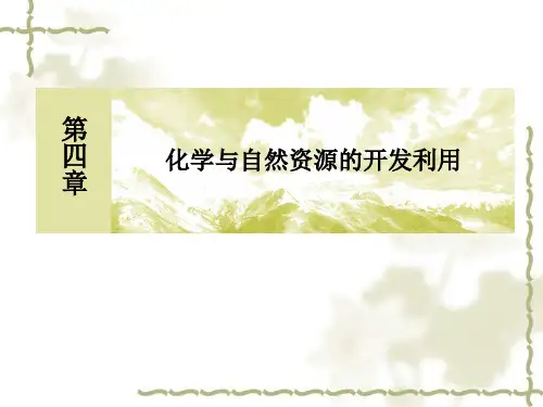 (人教版)化学必修二：《化学与自然资源的开发利用》ppt