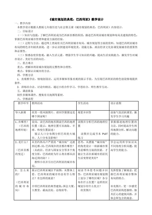 4.5城市规划的典范