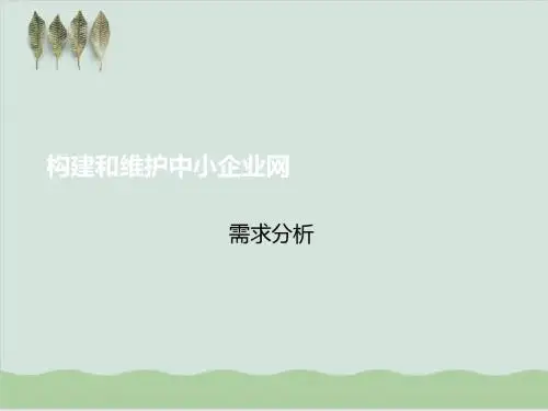 实施网络需求分析项目课件PPT课件( 50页)