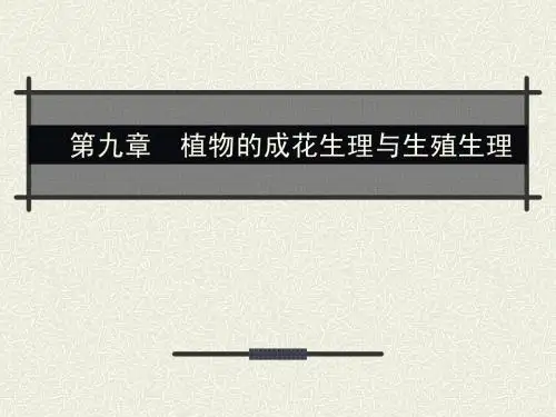 《植物生理学》课件第九章