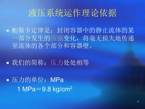 液压系统原理及组成专业ppt课件