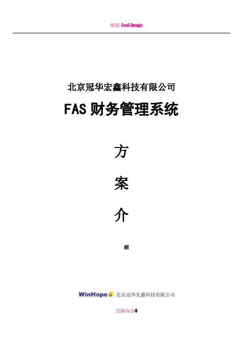 FAS财务管理系统解决方案V4