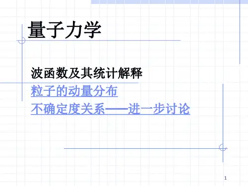 波函数及其统计解释