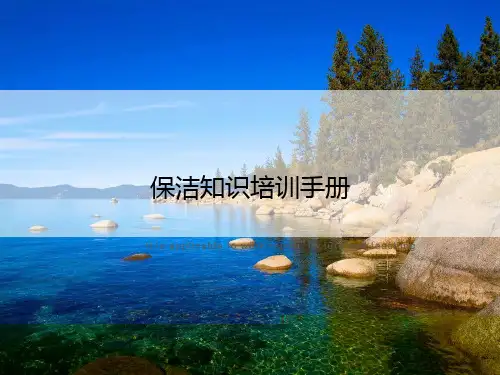 保洁知识培训手册