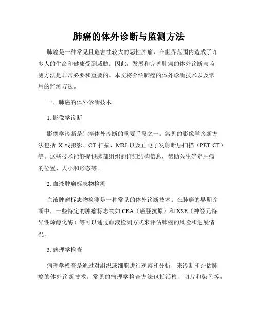 肺癌的体外诊断与监测方法