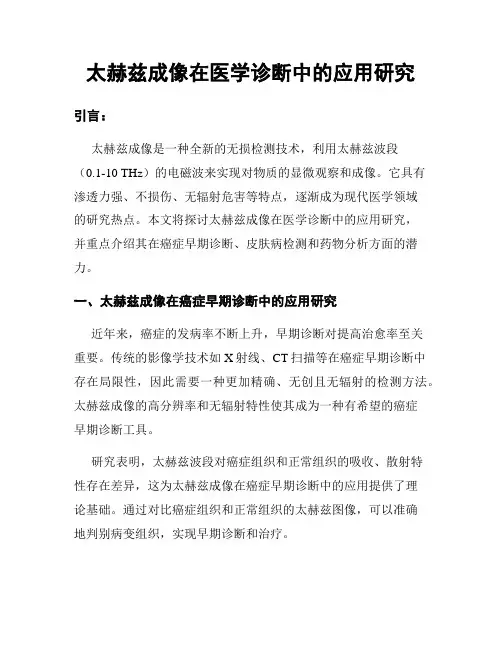 太赫兹成像在医学诊断中的应用研究