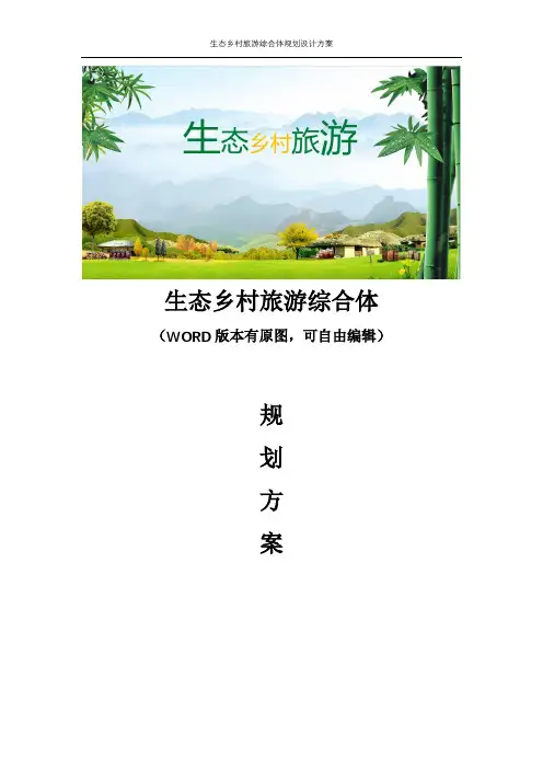 生态乡村旅游综合体建设和运营方案 乡村振兴战略实施方案