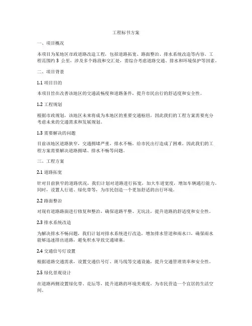 工程标书方案