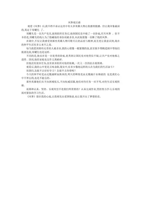 风筝观后感