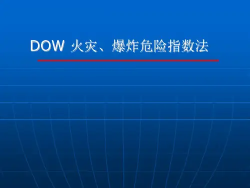 DOW火灾、爆炸危险指数法