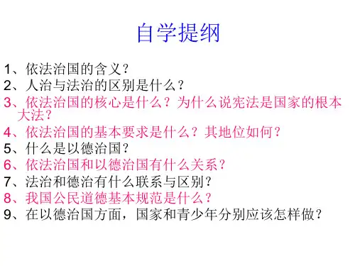 坚持依法治国ppt课件