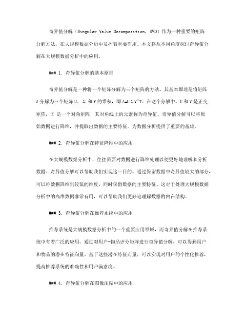 奇异值分解在大规模数据分析中的应用(十)