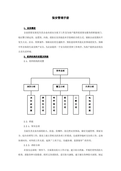 保安管理手册