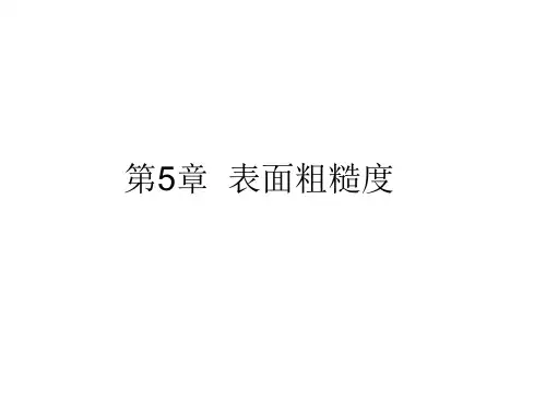 5 表面粗糙度