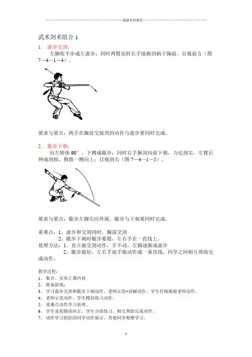 武术剑术组合1_46423精编版