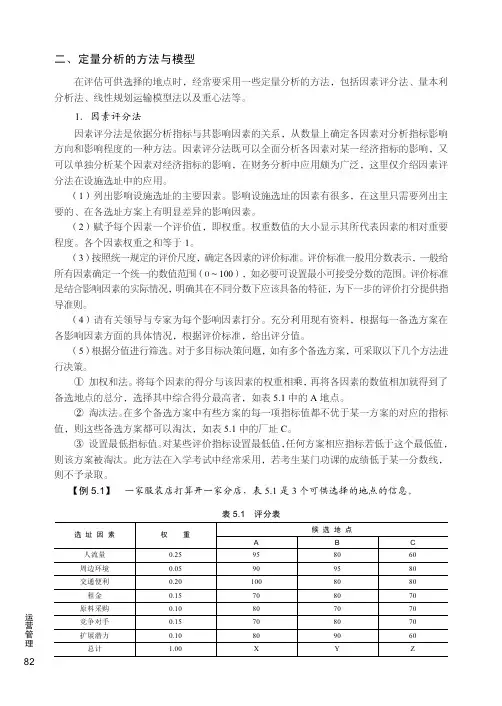 定量分析的方法与模型_运营管理_[共6页]