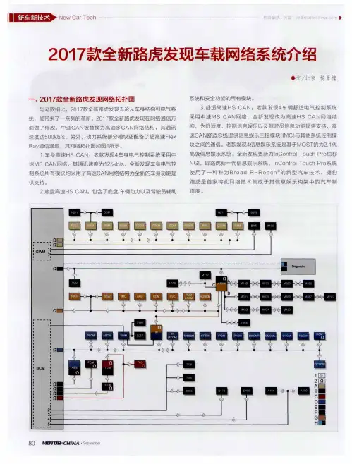 2017款全新路虎发现车载网络系统介绍