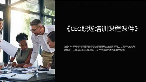 《CEO职场培训课程课件》