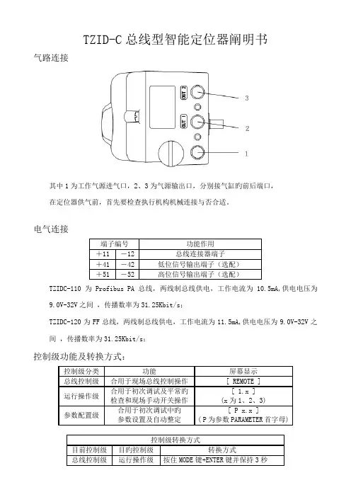 TZIDC总线型说明书1022
