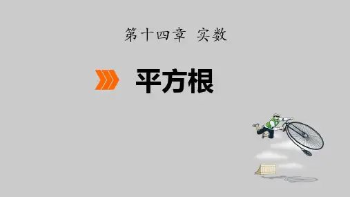冀教版八年级数学上册_平方根PPT课件