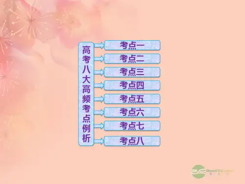 【创新方案】高中地理 第2部分 高考八大高频考点例析课件 中图版必修1