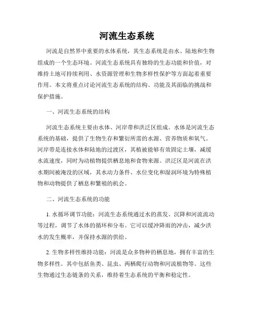 河流生态系统