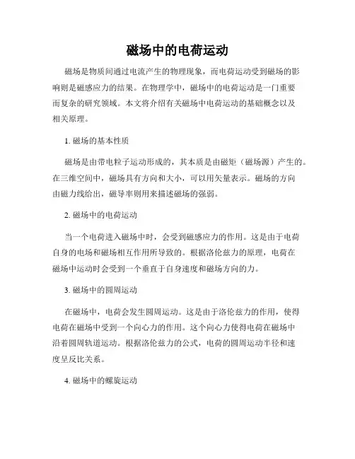 磁场中的电荷运动