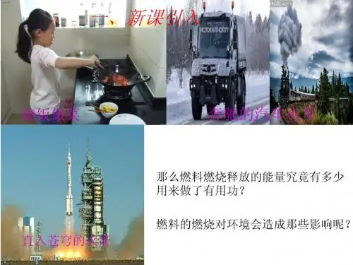 13.4热机效率和环境保护优质课课件 新课标沪科版九年级物理6