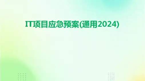 IT项目应急预案(通用2024)