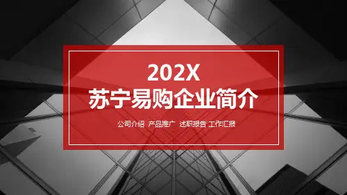 苏宁易购企业简介ppt