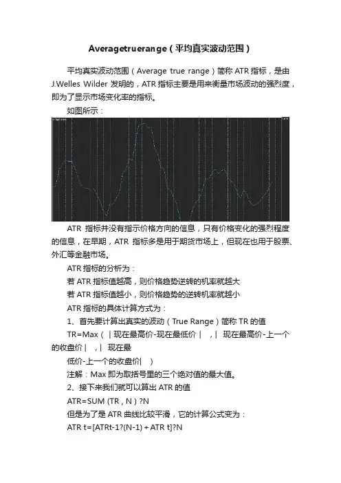 Averagetruerange（平均真实波动范围）