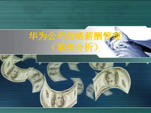 某公司战略薪酬管理案例分析PPT(共 30张)