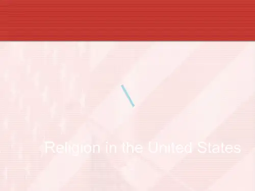 美国宗教英文介绍课件