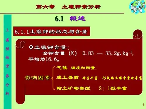 第六章：土壤钾素的测定