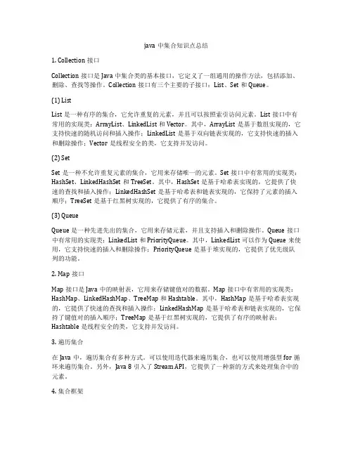 java中集合知识点总结