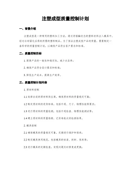 注塑成型质量控制计划