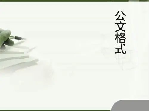 公文格式ppt