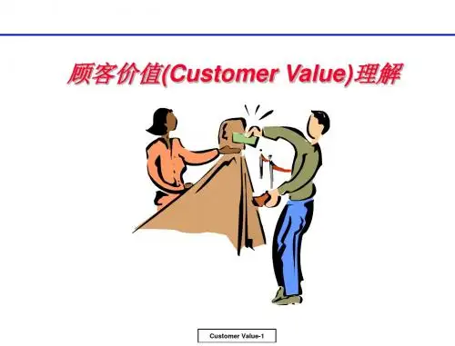 顾客价值(Customer+Value)理解