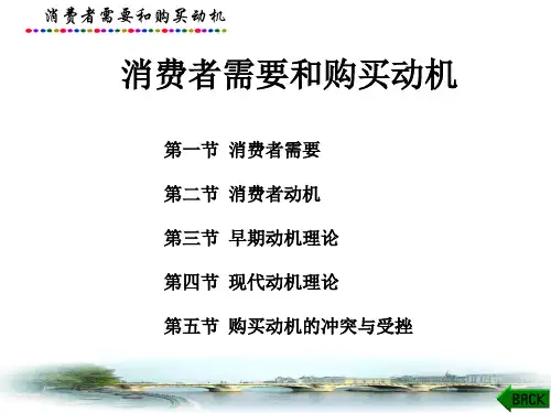 消费者行为学课件：消费者需要和购买动机