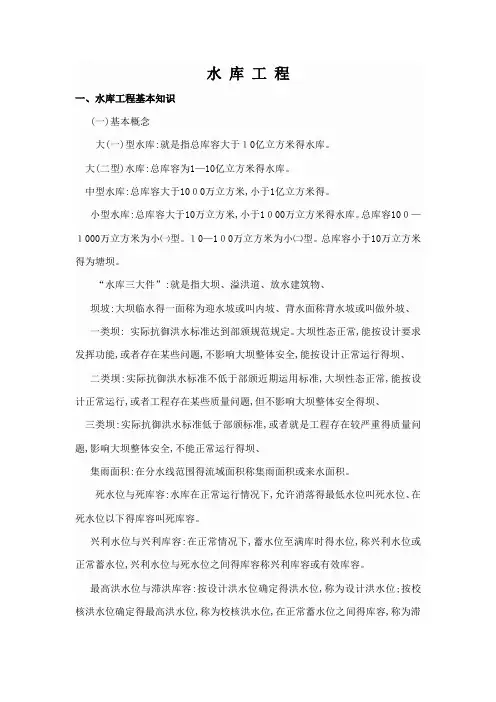 水库工程知识