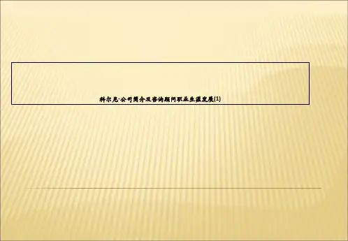 科尔尼-公司简介及咨询顾问职业生涯发展(1)-PPT精品文档