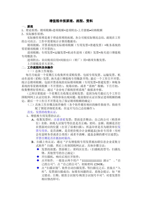 增值税申报原理流程
