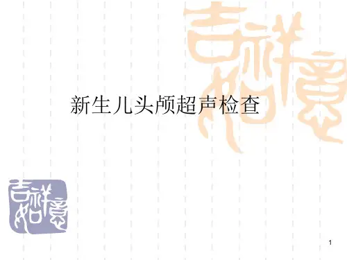 新生儿头颅超声检查ppt课件