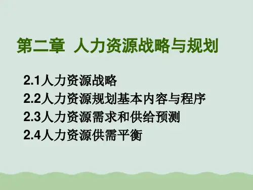 人力资源战略与规划PPT(共78页)
