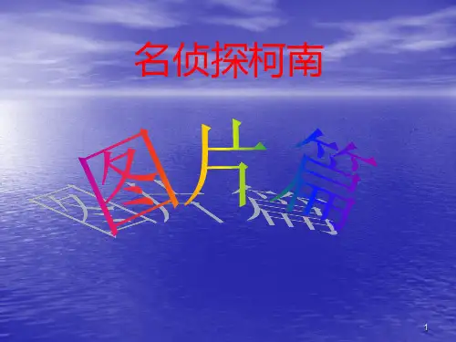 名侦探柯南 图片篇PPT课件