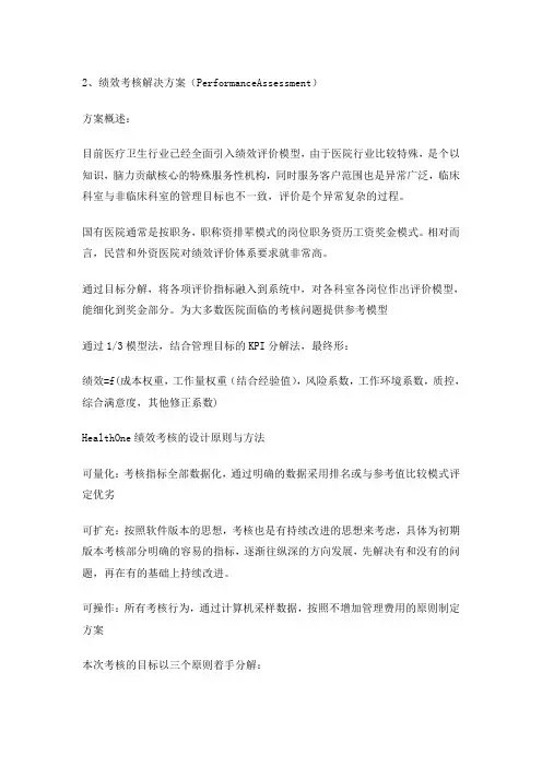 医院绩效考核解决方案